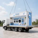 ร้านสะดวกซัก Modular SAKSABAI เคลื่อนย้ายทำเลได้