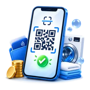 ชำระค่าบริการร้านสะดวกซักด้วย QR Code